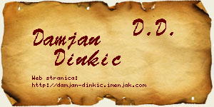 Damjan Dinkić vizit kartica